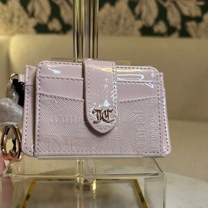 Juicy Couture Light Pink Embossed Card Holder NWT